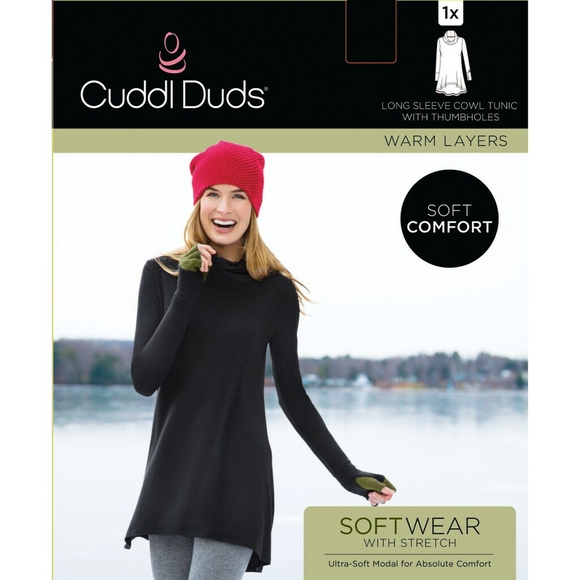 Cuddl Duds Long Sleeve Cowl Tunic Size S - Picture 4 of 6